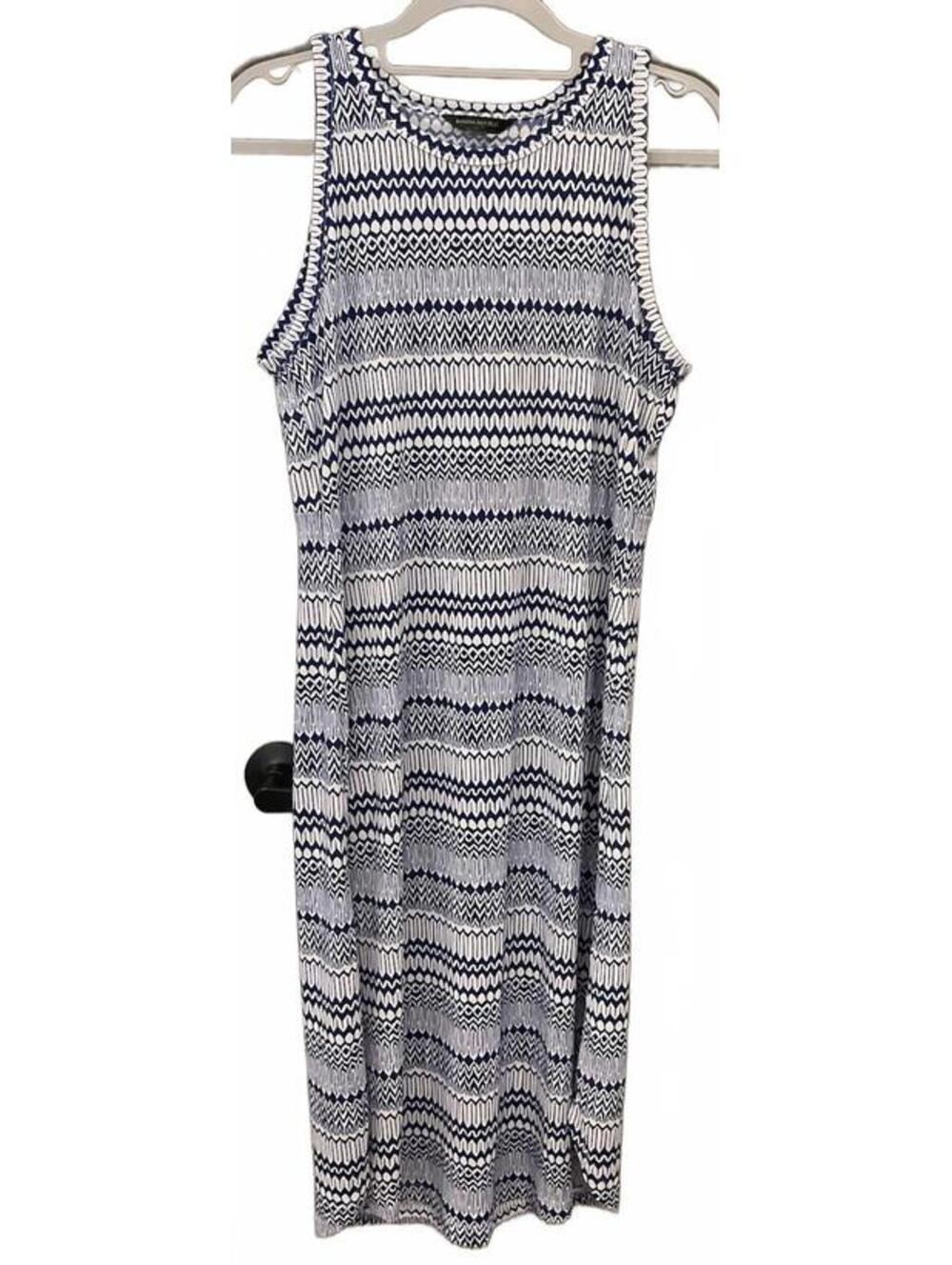 Banana Republic Womens Sleeveless Blue/white Dress Size M